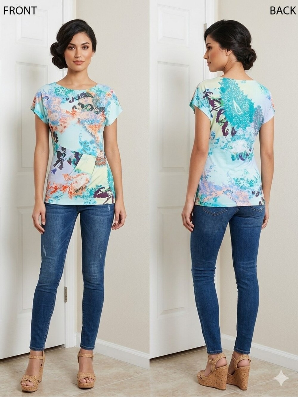ETRO MILANO FLORAL MADE IN ITALY TOP SIZE 42